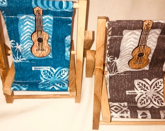 Silla para teléfono celular con estampado de tapa de ukelele Mamakohawaii