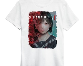 サイレントヒル f Tシャツ：ユニセックス ヘビーコットン ホラーゲーム