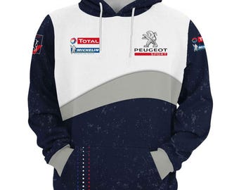 Peugeot-Inspired Unisex Crewneck Sweatshirt, Hoodie, French Auto Racing Graphic, Custom Text