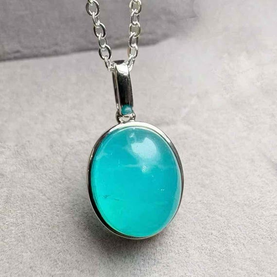 Natural Amazonite Pendant Copper Setting | Amazonite Crystal | Gemstone Necklace Charm | Healing Crystal Jewelry
