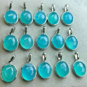 Natural Amazonite Pendant Copper Setting | Amazonite Crystal | Gemstone Necklace Charm | Healing Crystal Jewelry image 4