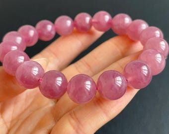Rosenquarz Armband: Old Mine Pink Kristall, Love & Healing