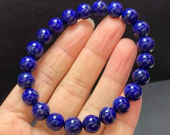 Lapis lazuli-armband | Helende sieraden van natuurlijke blauwe steen