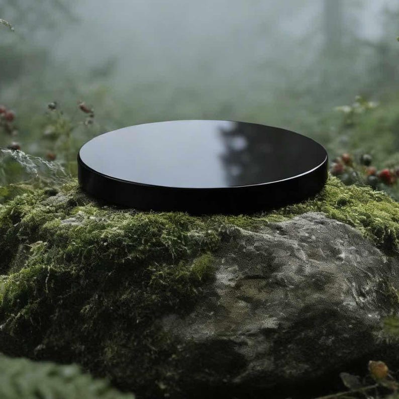 Obsidian Scrying Mirror | Witch Gazing Mirror | Ritual Divination & Crystal Magic image 6