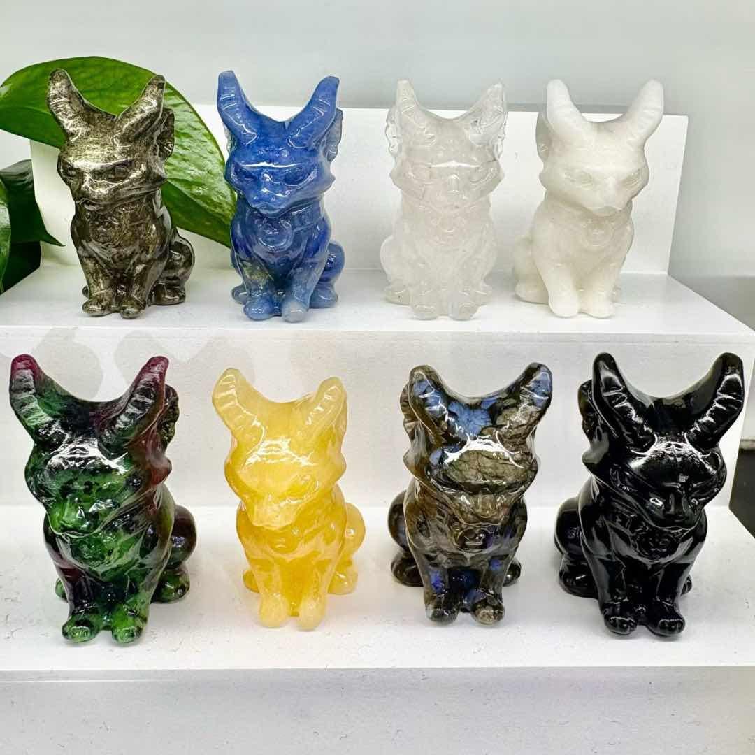 Ruby Zoisite Cat Figurines - Etsy