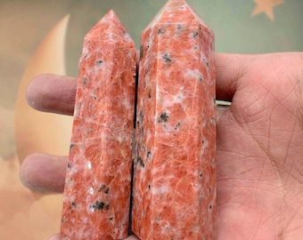 Natural Sunstone Tower  Joy & Abundance Crystal | Positive Energy Healing Stone