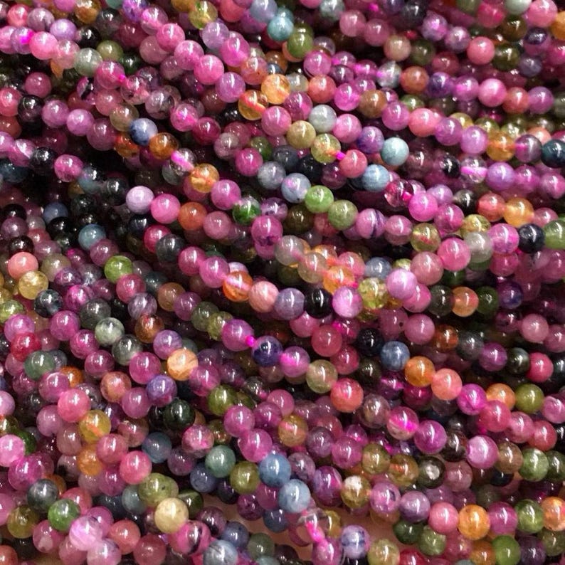 Brazil Tourmaline Triple Wrap Bracelet – Natural Gemstone, Energy Healing, Gift for Her image 5