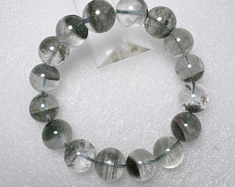 Natural Green Phantom Quartz Bracelet | Wealth, Growth & Healing Energy Crystal