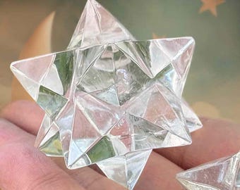 Natural Clear Quartz Merkaba | Sacred Geometry Crystal