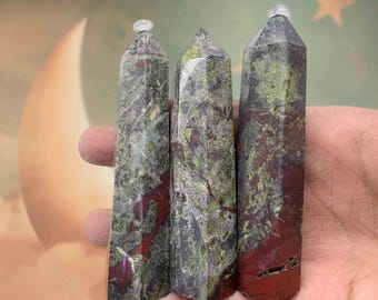 Natuurlijk drakenbloed jaspis toren moed genezingskristal | Vitaliteitssteen