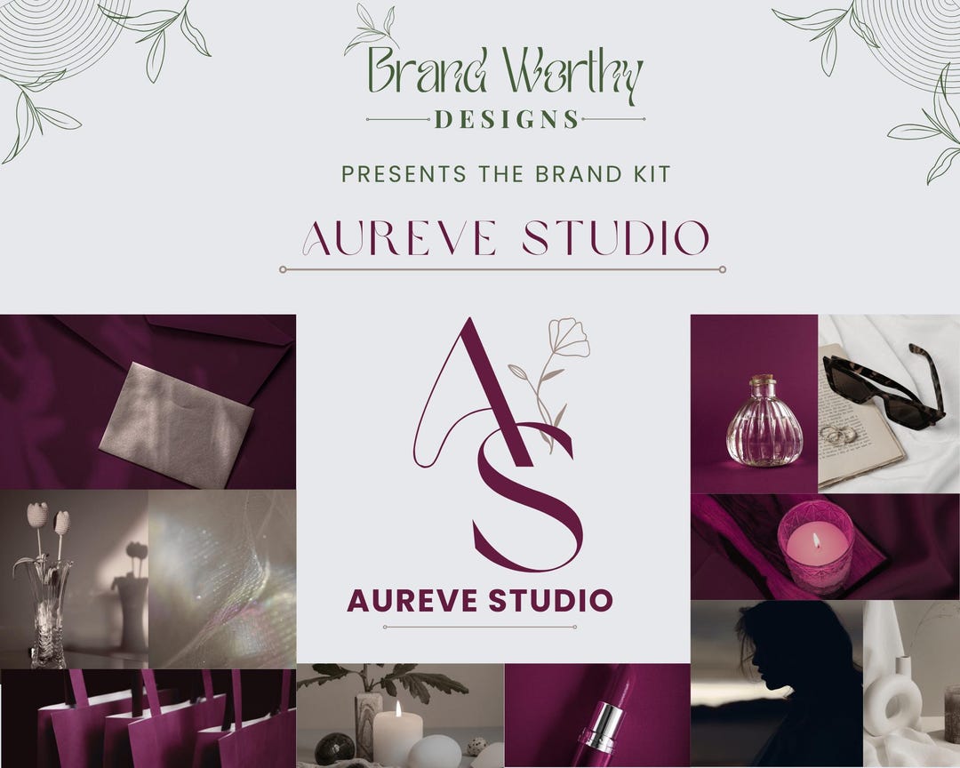 Minimal Brand Kit: Canva Logo & Social Media Templates (editable Design ...