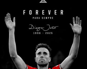 RIP Diogo Jota Tribute Art: Fußball Fan Gedenkgeschenk