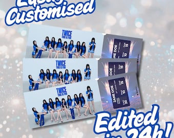 Twice This Is For Tour Custom printable concert ticket, concert ticket download, customized event ticket, downloadable file, print at home