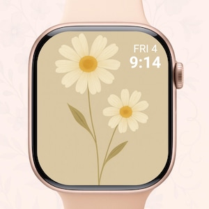 Soft Beige Daisy Duo | 3Apple Watch Face