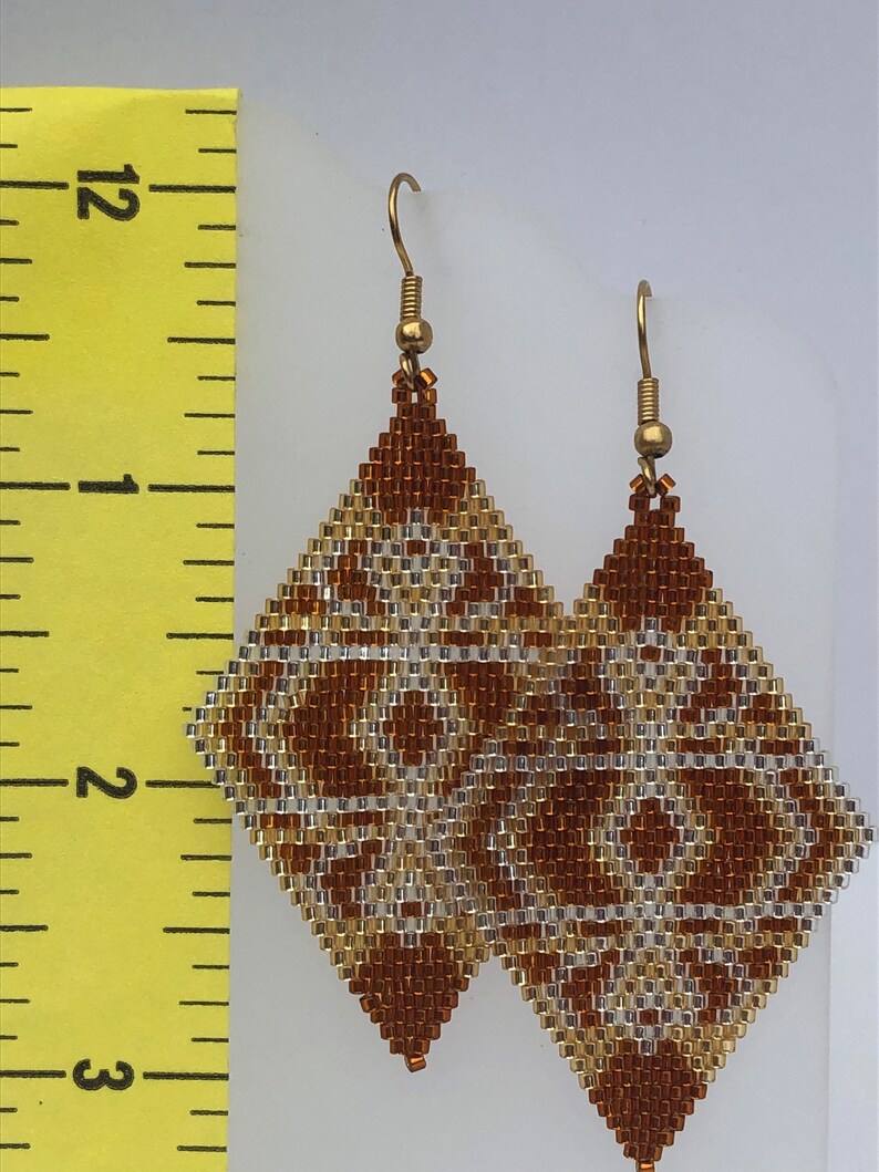 Mosaic Diamond Earrings Etsy