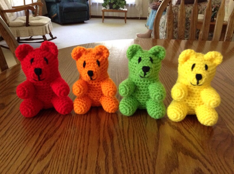 Crochet Gummy Bear Made to Order | Etsy