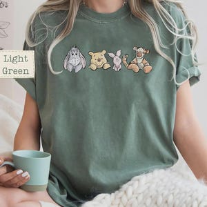 Comfort Colors® Winnie the Pooh and Friends Shirt, Vintage Tigger Piglet Eeyore Tee, Cute Disney Pooh Bear Shirt, Family Trip T-shirt