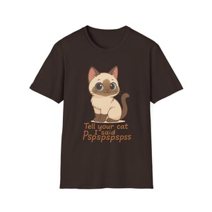 Tell Your Cat I Said Pspspspsps | Funny Anime Cat Tee | Gift for Cat Lovers | Cat Mom Shirt | Kawaii Kitty Graphic Tee