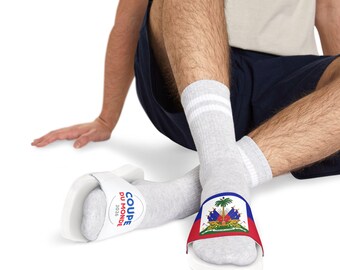 Coupe Du Monde 2026 - Haiti Flag Slides  Limited Edition- Comfortable -  Proudly Haitian