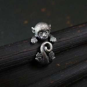 oxidierter Affen Ring aus Silber 925 - Statement Schmuck
