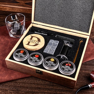Personalized Smoker Kit for Whiskey Bourbon Cocktails,Custom Home Bar Drink Tool Set,Husband Birthday Gift,Grooms Gift,Unique Gift For Men