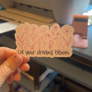 3 inch bloemensticker