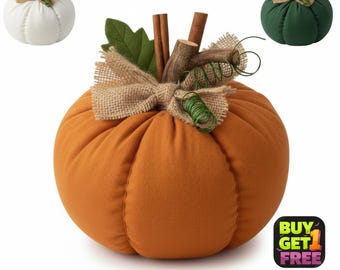 Fabric Pumpkin Sewing Pattern PDF, Beginner Fall Decor Tutorial (Instant Download)