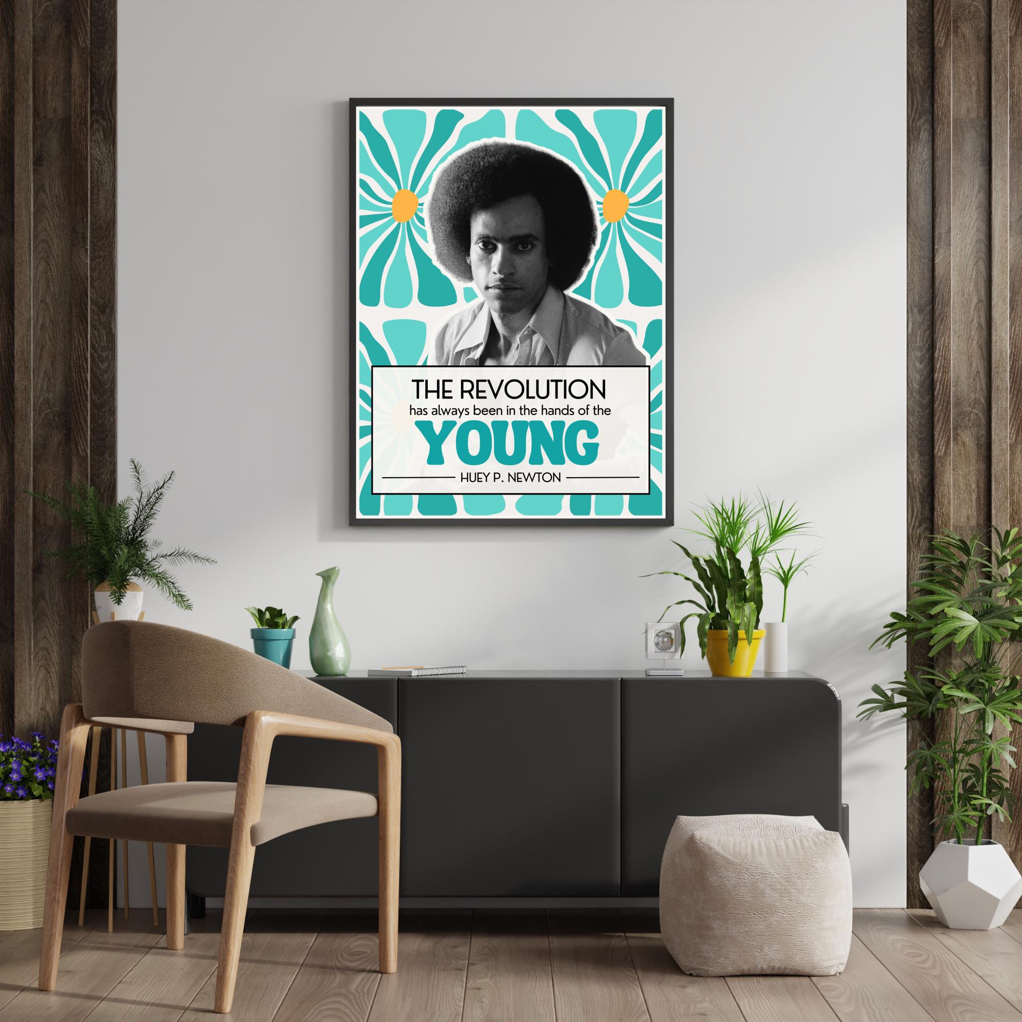 Huey P. Newton Quote Poster: Black Panther Party, Civil Rights (Digital  Download), image size:2000x2000