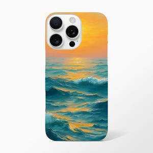 SUNSET OCEAN iPhone Case | Fits iPhone 16 Pro Max, 15 Plus, 14 Pro, 13 Mini, 12, 11 - Sunset, Ocean, Beach, Summer Vibes