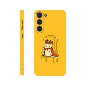 ROYAL CAT Samsung Phone Case | Fits Samsung Galaxy S24 Ultra, S23, S22 Plus, S21, S20, Plus More - Cute Cartoon Throne – Kawaii Animal