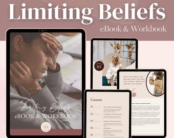Limiting Beliefs Workbook: CBT Mindset Journal for Self-Reflection (PDF Download)