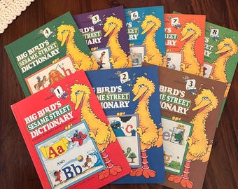 15 Book Vintage Set - SESAME STREET LIBRARY - Complete 15 Book Set