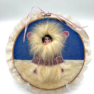Vintage Inuit Embroidery Hoop