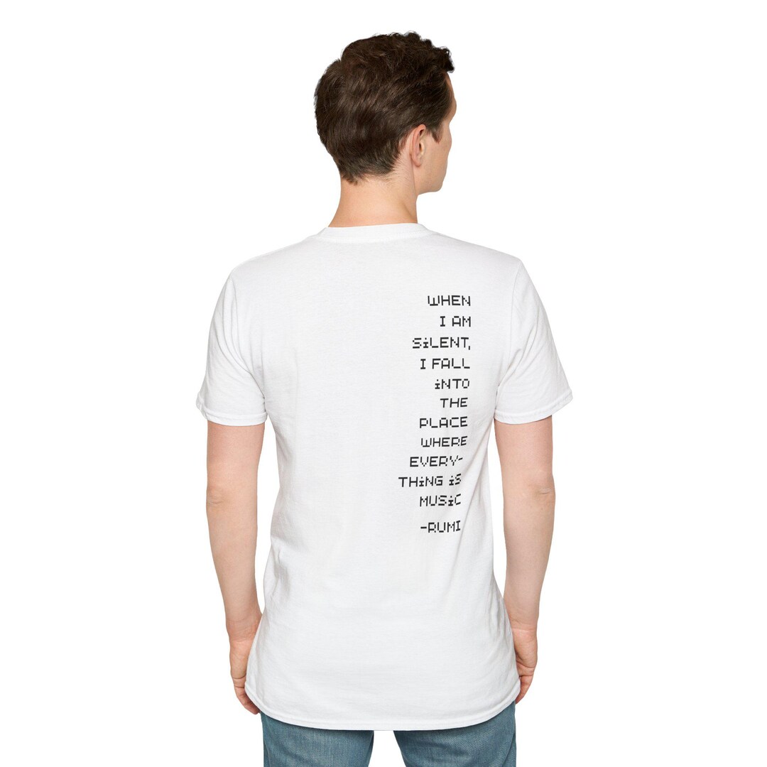 Rumi Quote T-shirt | Silent T-shirt | Black Lettering - Etsy
