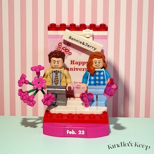 Personalised Anniversary Mini Figure Gift,Custom Text Minifigure,Anniversary Gift for Couples,Boyfriend,girlfriend,Desk decor,Eternal Keeps