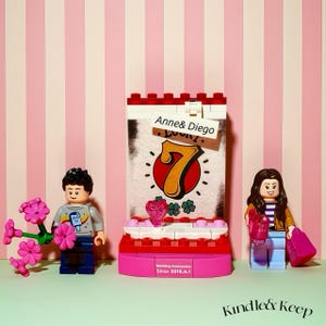 Personalised Anniversary Mini Figure Gift,Custom Text Minifigure,Anniversary Gift for Couples,Boyfriend,girlfriend,Desk decor,Eternal Keeps
