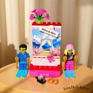 Custom Minifigure Wedding Ceremony desk decor gift,Personalized Newlywed couples gift,Wedding Bridal Gift For Her,,Eternal Anniversary Gifts
