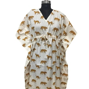 Indian Floral Kaftan Long Caftan Dress For to be Mom Beach Cover up Sleepwear Indian Kaftan Maxi Dress Bikini Cover Up Caftan Cotton Kaftan
