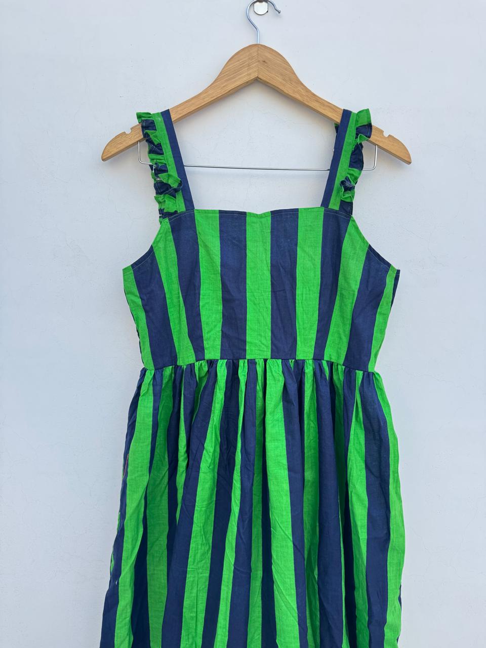 green emerald velvet dress Zena T-Shirt Dress - Navy/Green Stripe  Betty Basics