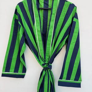Handmade Women Kimono Boho Bathrobe Dress, Beachwear Comfy Tiger Print Robes pattern 06