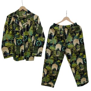 Indian Handmade 100% Cotton Pajama Set Night Wear, Soft Cotton Night Suit-Pure Cotton Pj's, block Print Pajamas, Pajamas Set