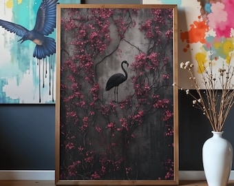 Gotische fantasyposter, poster geïnspireerd op World of Arcadia, kunstprint van een cultband, metalmuziekposter, digitaal printbare poster