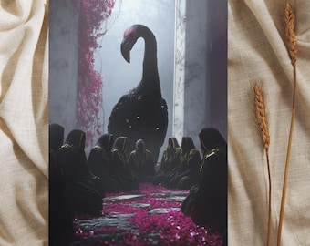 Gotische fantasyposter, poster geïnspireerd op World of Arcadia, kunstprint van een cultband, metalmuziekposter, digitaal printbare poster