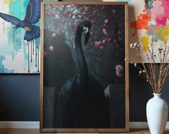 Gotische fantasyposter, poster geïnspireerd op World of Arcadia, kunstprint van een cultband, metalmuziekposter, digitaal printbare poster