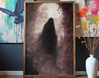 Gotische fantasyposter, poster geïnspireerd op World of Arcadia, kunstprint van een cultband, metalmuziekposter, digitaal printbare poster