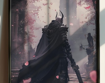 Gotische fantasyposter, poster geïnspireerd op World of Arcadia, kunstprint van een cultband, metalmuziekposter, digitaal printbare poster