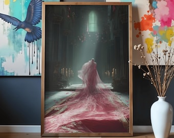 Gotische fantasyposter, poster geïnspireerd op World of Arcadia, kunstprint van een cultband, metalmuziekposter, digitaal printbare poster