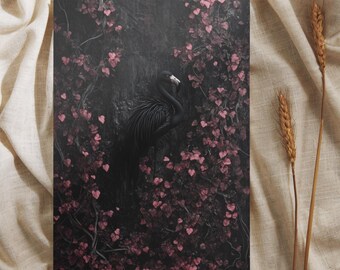 Gotische fantasyposter, poster geïnspireerd op World of Arcadia, kunstprint van een cultband, metalmuziekposter, digitaal printbare poster