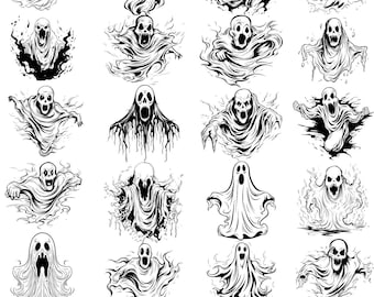 Ghostface Scream SVG Bundle: Horror Halloween Designs (Instant Download)