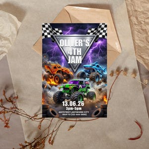 printable invitation,canva invitation,birthday party invit,monster jam birthday,kids birthday invite,monster truck theme,monster truck party,truck birthday party,monster truck invite,monster jam invite,birthday invitation,digital invitation,editable invitation